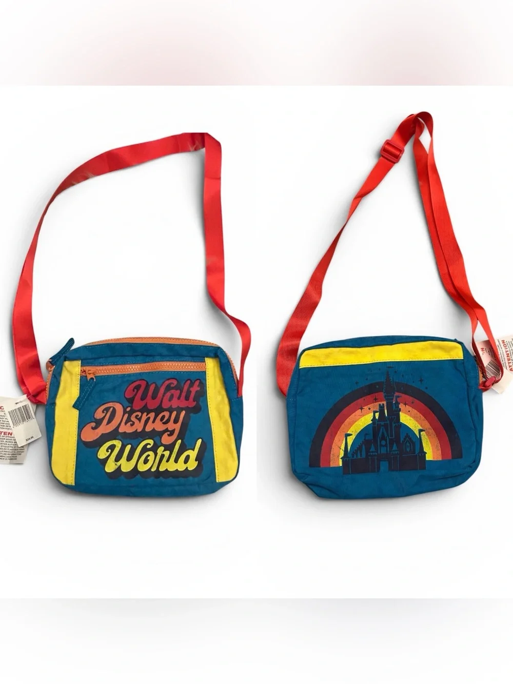 NWT DISNEY PARKS Vault Collection Retro Print Crossbody Bag